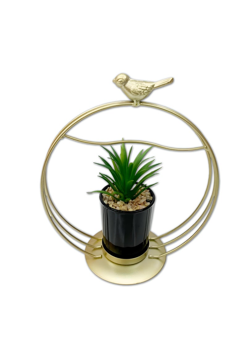 Generic Ornamental Metal Flower Container - Classic Wheel Shape, Great For Home Decoration And Elevating The Atmosphere During Festive Occasions Like Valentine’S Day And Weddings  - Image 1