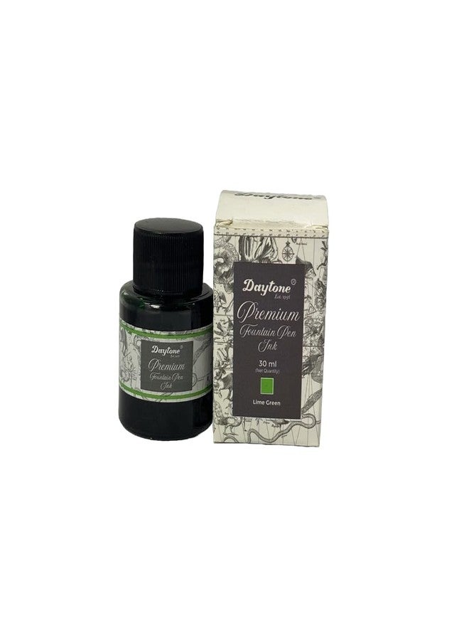 Daytone Premium Fountain Pen Ink (Lime Green, 30 ml Bottle) - Image 3