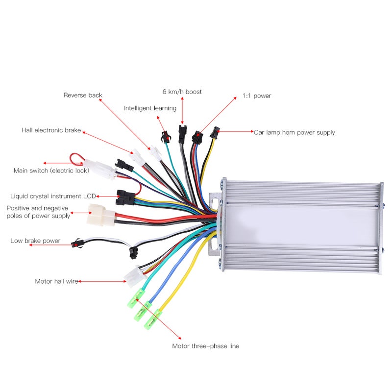 Waterproof LCD Display Panel Electric Bicycle E Bike Scooter Brushless Controller Kit(500W24V ) - Image 1