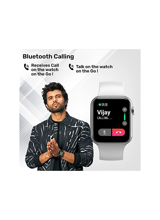 Fire-Boltt - Fire-Boltt Ring Bluetooth Calling Smartwatch With Spo2 & 1.7” Metal Body With Blood Oxygen Monitoring, Continuous Heart Rate, Full Touch & Multiple Watch Faces (Grey), M (Bsw005) - Image 1