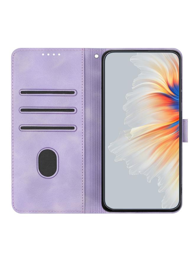 S-TOP Case For Samsung Galaxy M13 India/F13 Heart Pattern Skin Feel Leather Phone Case - Image 4