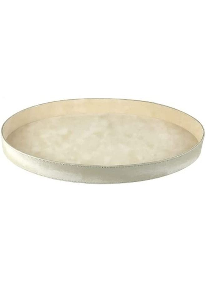 Lamsit Ibdaa LAMSIT IBDAA Oval Leather Tray | Decorative Tray | Serving Platter  - Image 2