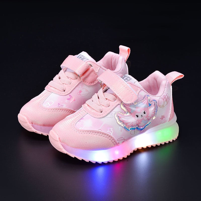 Mesh Sneakers Lightweight Flexible Sole Walking Shoes For Kids Indoor And Outdoor Activities - Image 1