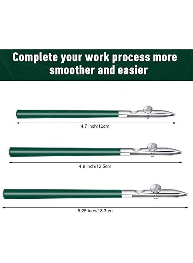 Arabest 6 Pieces Art Ruling Pen 3 Sizes Masking Fluid Pen and 50 x 35 x 5 mm Glue Residue Eraser, Ruling Ink Set for Watercolor Drawing Mounting Art Artists Supplies(Green)  - Image 3
