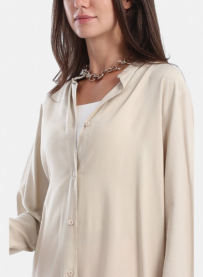 Carina Long Plain Shirt Dress - Image 3