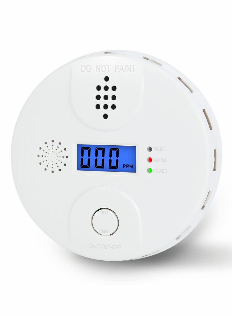 Carbon Monoxide Alarm, Digital Display CO Detector Security For Home Safety Battery Powered with LCD and Sound Warning for Home,School,Office - Image 1