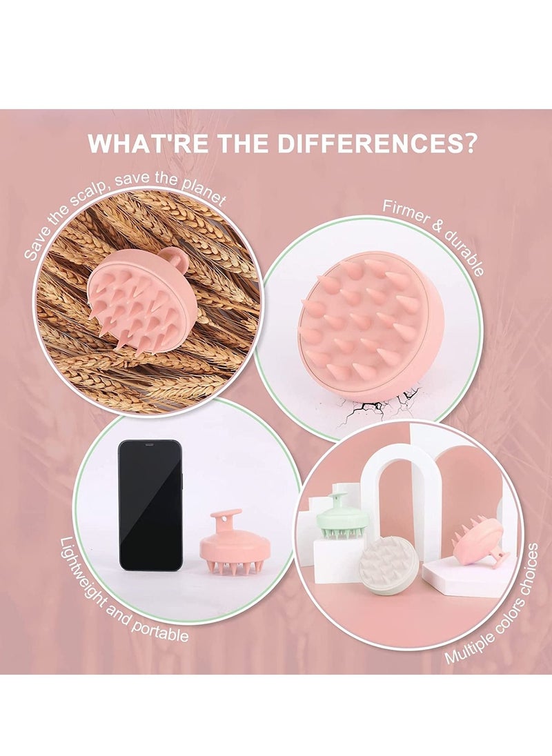 NIKITA.VIVI Hair Scalp Massager Shampoo Brush for Shower Scalp Scrubber with Soft Silicone Bristles for Hair Growth & Dandruff Treatment,Wet Dry Oil Hair Massager Hair Care Head Brush for All Hair Types  - Image 3