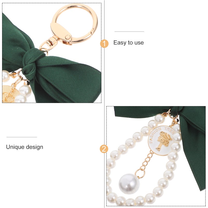 Elegant Keychain with String Stylish Car Keychain Purse Pendant Bag Charm Accessory for Handbags and Backpacks - Image 4