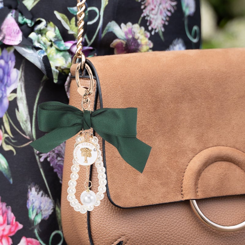 Elegant Keychain with String Stylish Car Keychain Purse Pendant Bag Charm Accessory for Handbags and Backpacks - Image 3
