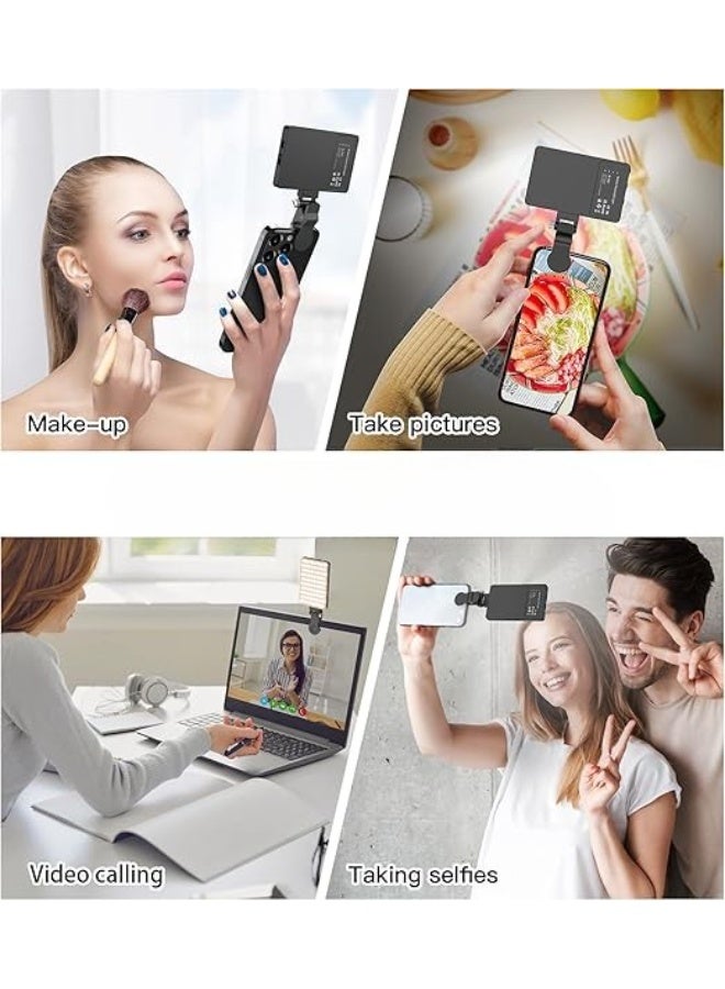 Selfie Ring Light with 80 LED Beads – Rechargeable Clip-On Mobile Light with 3 Light Modes and Adjustable Color Temperature 3200K to 5600K - Image 2