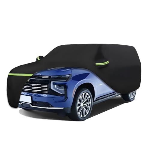 ATBKJ Waterproof Car Covers Fit for 2007-2023 Chevrolet Tahoe/Cadillac Escalade/GMC Yukon(Black) 210T Custom Heavy Duty Waterproof All Weather Protection Outdoor - Image 1