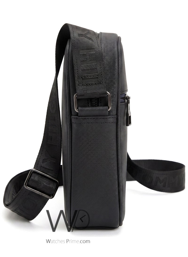 Tommy Icons Tommy Hilfiger Men's Black Textured Crossbody Bag - Image 4