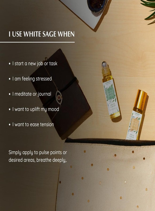 Aromafume White Sage & Rose Essential Oil Roll-On Blend by Aromafume | 10ml/0.33 fl oz | Aromatherapy Oil for Cleansing Negative Energy & Protection | Ethically sourced | Sage Oil for Smokeless Smudging - Image 4