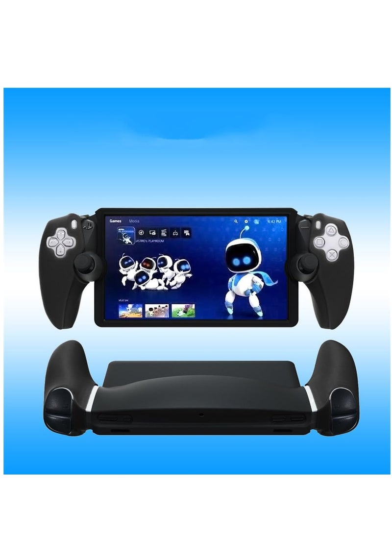 Generic - Protective Case Cover for PS5 Portal Console Silicone Skin Protection Sleeve Drop-Proof Soft Case Cover Protector for PS Game Console (Black) - Image 1