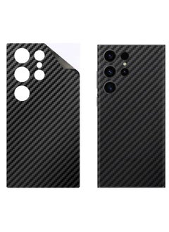 SARAOONT Samsung Galaxy S22 Ultra 1 Piece Carbon Fiber Skin Wrap and 2 Piece Screen Protectors  - Image 4