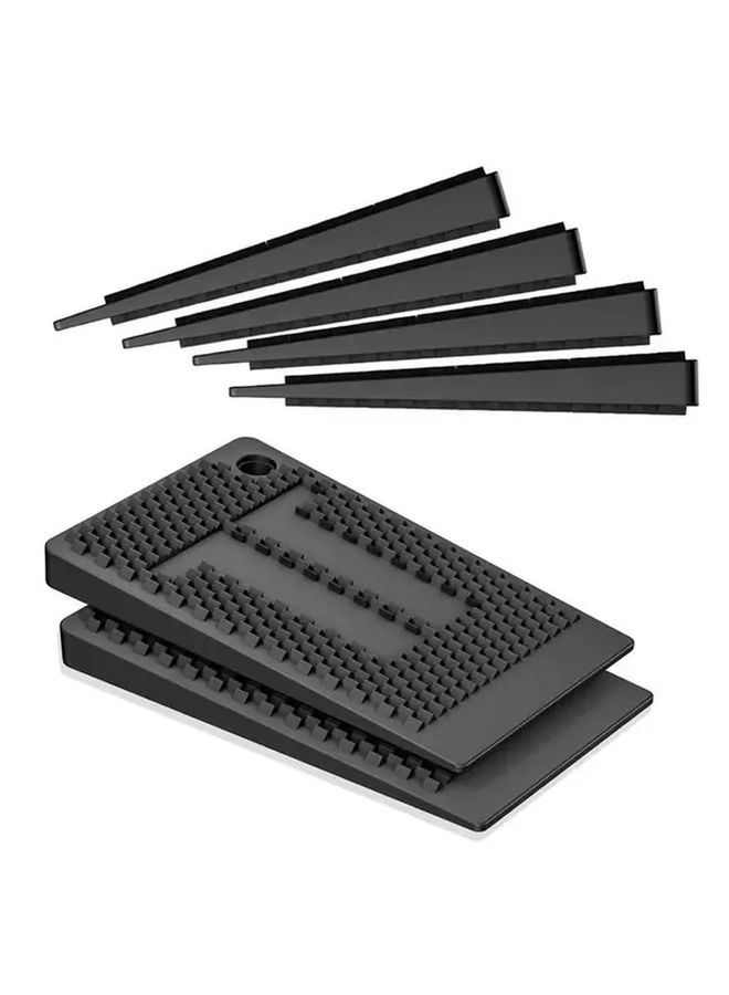 10pcs Heavy Duty Non Slip Furniture Leveling Pads Peel Stick Black - Image 3