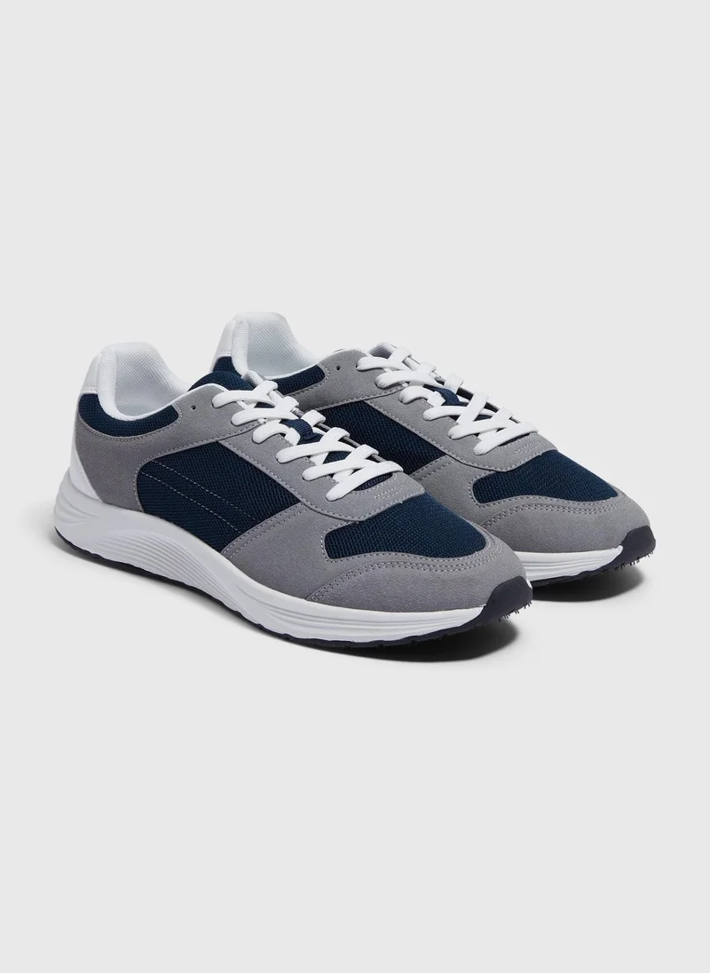 Matalan Grey Smart Chunky Trainers