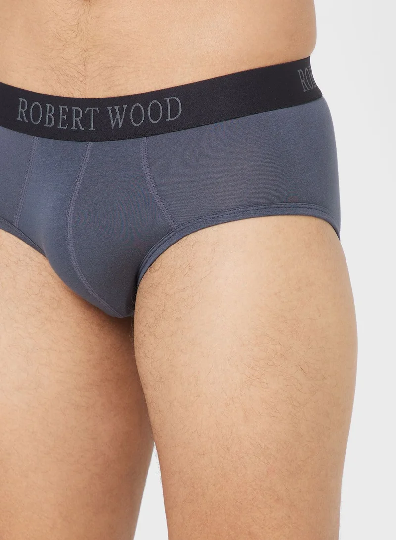 Robert Wood Pack Of 3 Luxury Modal Briefs With Antibacterial Finish
