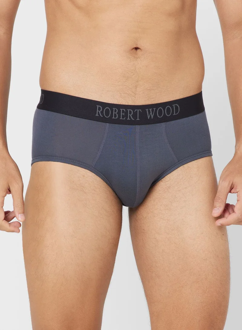 Robert Wood Pack Of 3 Luxury Modal Briefs With Antibacterial Finish