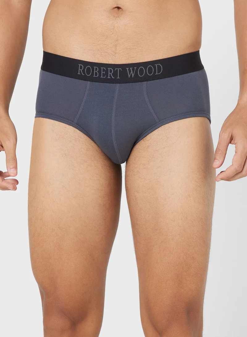Robert Wood Pack Of 3 Luxury Modal Briefs With Antibacterial Finish