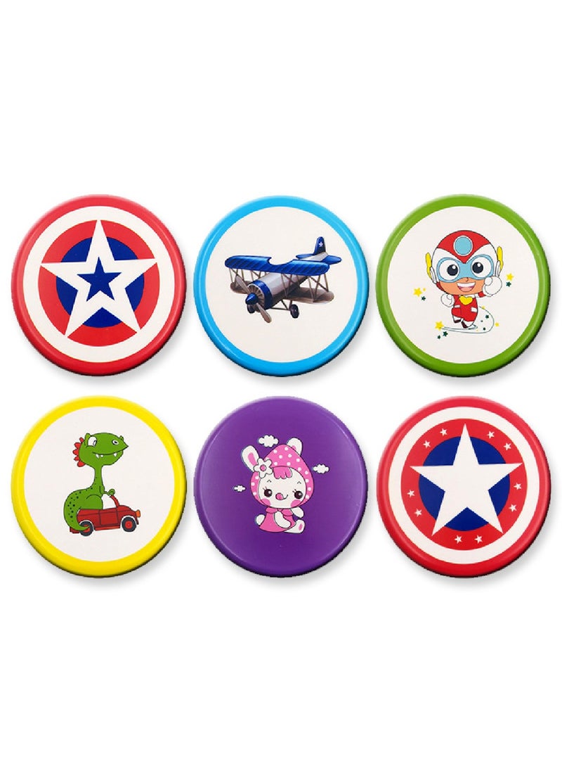 Genérico Outdoor Sports Spinning Frisbee Parent Child Interactive Hand-Thrown Toys 6 Pack  - Image 1