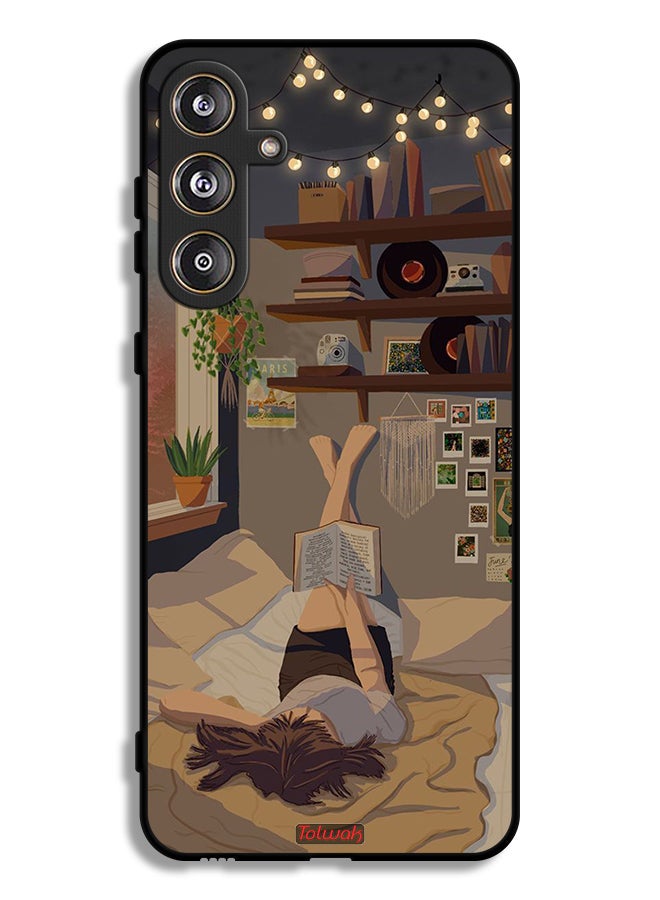 Tolwak Samsung Galaxy M55 5G Protective Case Cover Studying Art - Image 1