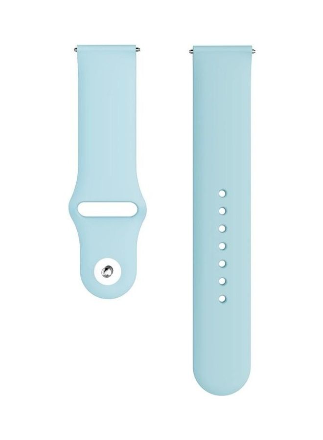 NIBEMINENT Active2 Bluetooth Version Silicone Replacment Watchband For Samsung Galaxy Watch 44mm Blue - Image 1