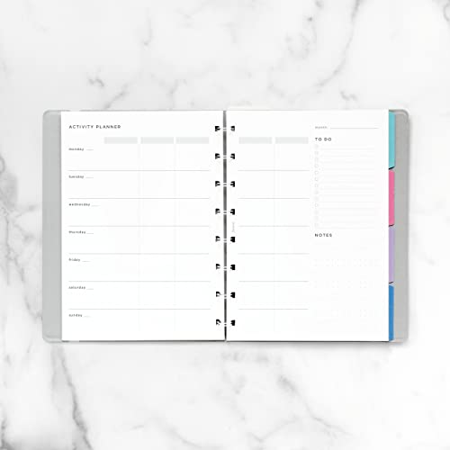 FILOFAX إعادة تعبئة فيلوفاكس لايفستايل، حجم A5، إعادة تعبئة دفتر ملاحظات، ورق أبيض، مخطط أنشطة، 56 ورقة (B132849) - Image 3