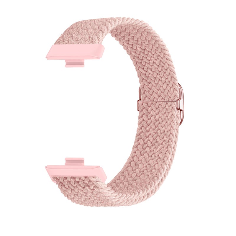 erorex For Huawei Watch Fit4 / Fit4 Pro / Fit3 Nylon Braided Elasticity Watch Band(Pink) - Image 3