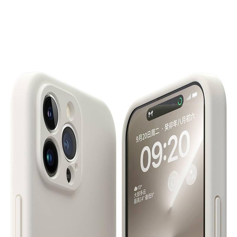 غطاء واقي، Antique White، Film، مقاوم للصدمات لـ iPhone 14 / 14 Plus / 14 Pro / 14 Pro Max باللون الأبيض سهل التخزين عملي للاستخدام المتكرر خفيف الحمل - Image 1
