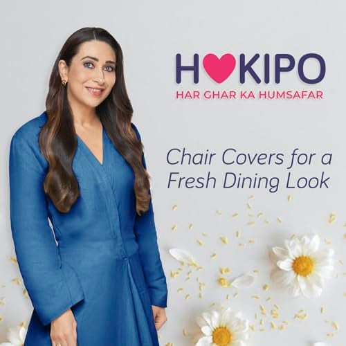 HOKIPO Chair Covers Set of 4, 200 GSM Velvet, Turquoise (AR-4735-TRQ*4) - Image 5