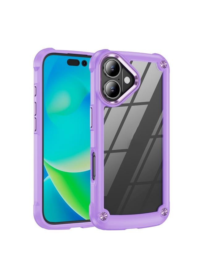S-TOP Case For iPhone 16 Plus TPU + PC Lens Protection Phone Case - Image 1