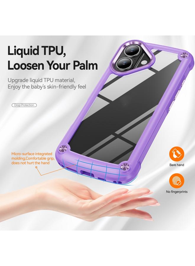 S-TOP Case For iPhone 16 Plus TPU + PC Lens Protection Phone Case - Image 2