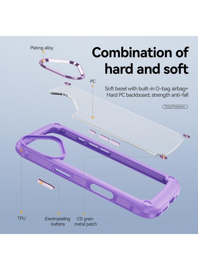 S-TOP Case For iPhone 16 Plus TPU + PC Lens Protection Phone Case - Image 3