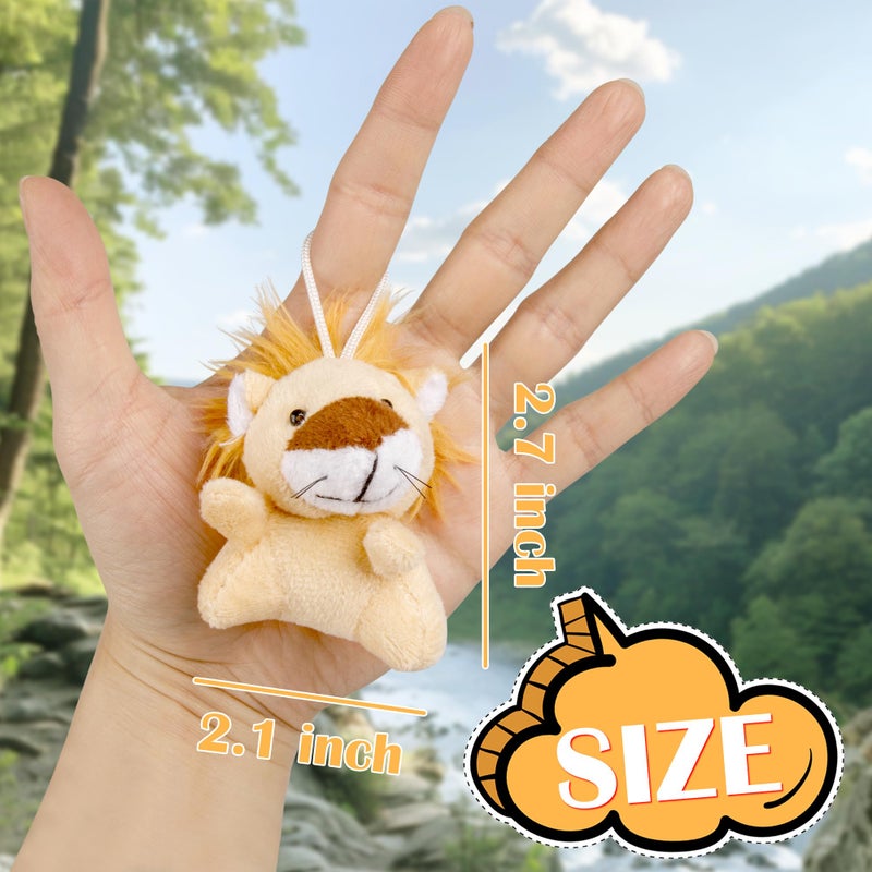 Sofier 12 Packs Mini Stuffed Animals Bulk Party Favors For Kids Treasure Box Toys Classroom Plush Toys Claw Machine Key Chains Carnival Prizes Small Valentine Halloween Stocking - Image 3
