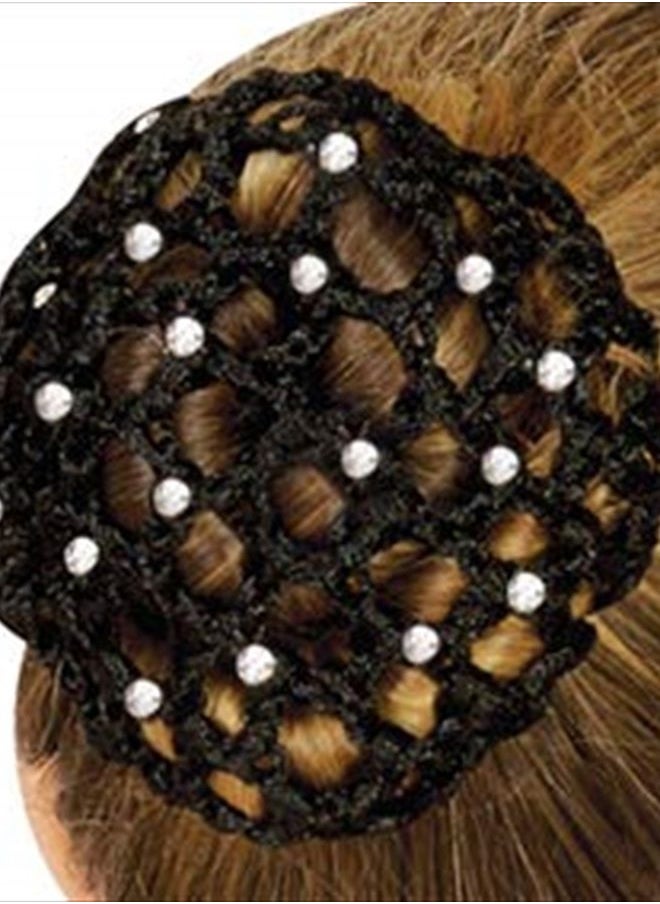HipGirl - Ballet Hair Bun Cover for Girls Ballet,Bun Hair Nets for Women-HipGirl Crochet Hair Bun Covers,Dance Hair Net Bun Cover for Ballet,Dance Hair Accessories-3Ballet Bun Cover, Bun Hair Nets for Women and - Image 1