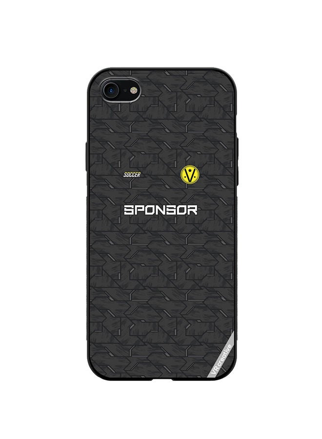 VR CREATIVE Protective Case Cover For Apple iPhone SE (2022) Soccer Jersey Design Multicolour - Image 1