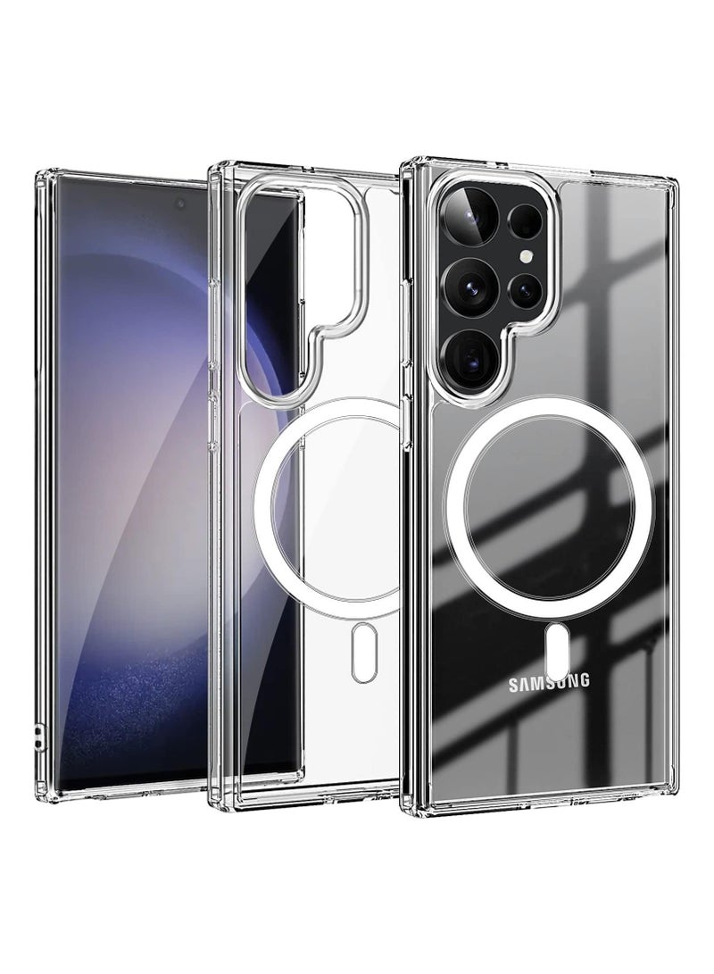 Case for Samsung Galaxy S25 Ultra Magnetic Hybrid Clear Case Compatible with Samsung Galaxy S25 Ultra, Compatible with MagSafe, PC with TPU Hybrid Technology (Samsung Galaxy S25 Ultra) - Image 1