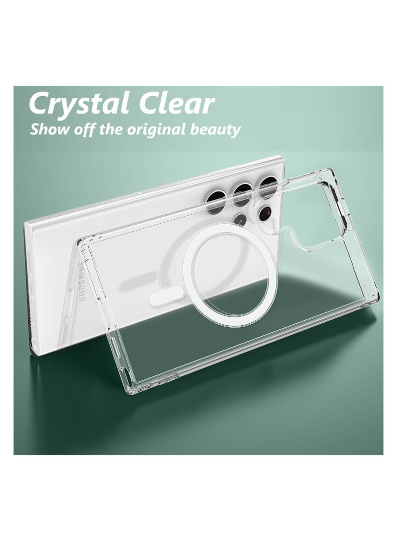 Case for Samsung Galaxy S25 Ultra Magnetic Hybrid Clear Case Compatible with Samsung Galaxy S25 Ultra, Compatible with MagSafe, PC with TPU Hybrid Technology (Samsung Galaxy S25 Ultra) - Image 2
