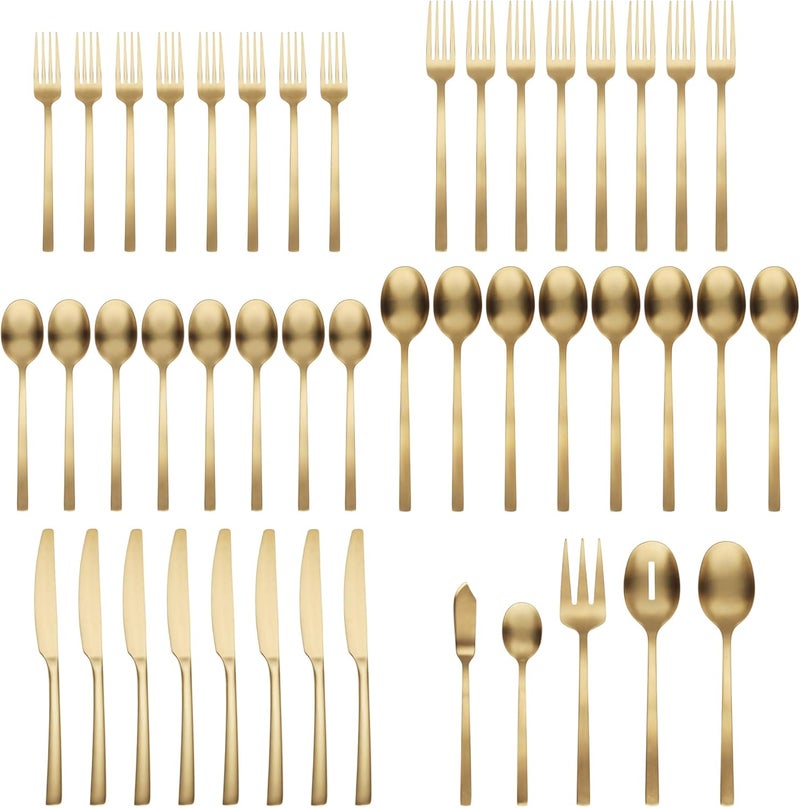 Cambridge Gold Satin 45Piece Flatware Set Beacon - Image 2