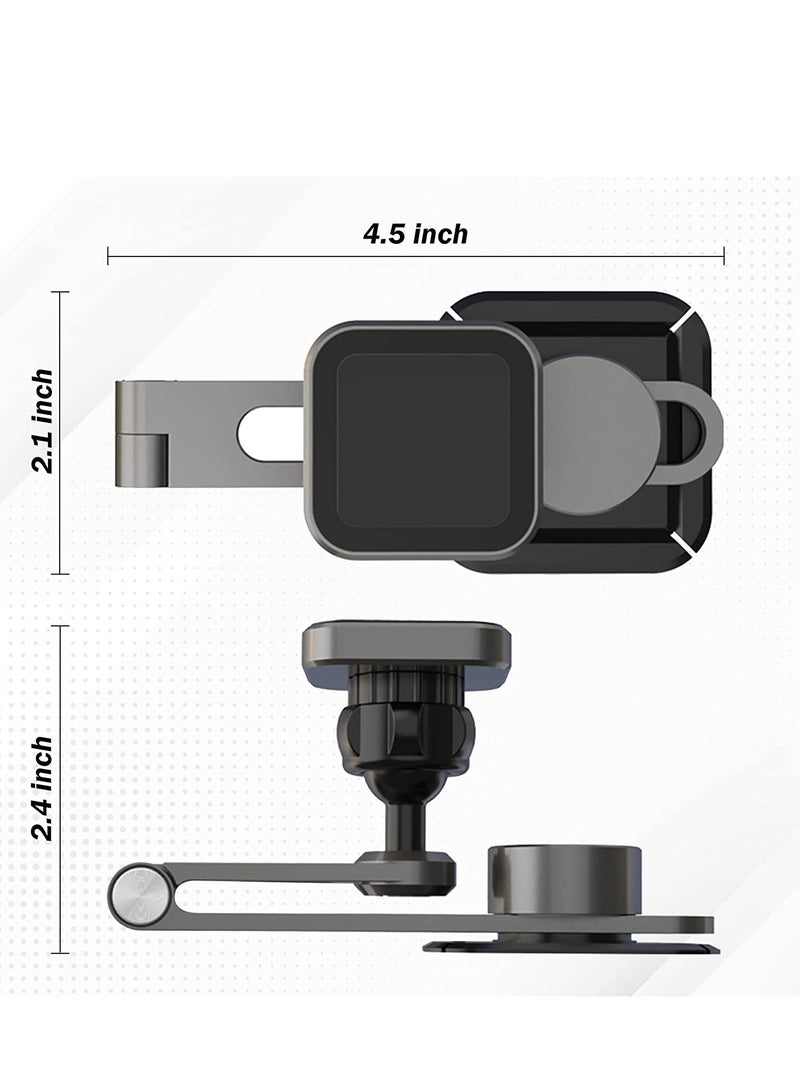 Excefore Car Magnetic Phone Holder Fit for Tesla Model 3/Y Auto Phone Mount Folding Hiddens Bracket Compatible With Magsafe Cellphone 360° Rotation Invisible Support Gift for Man Woman - Image 2
