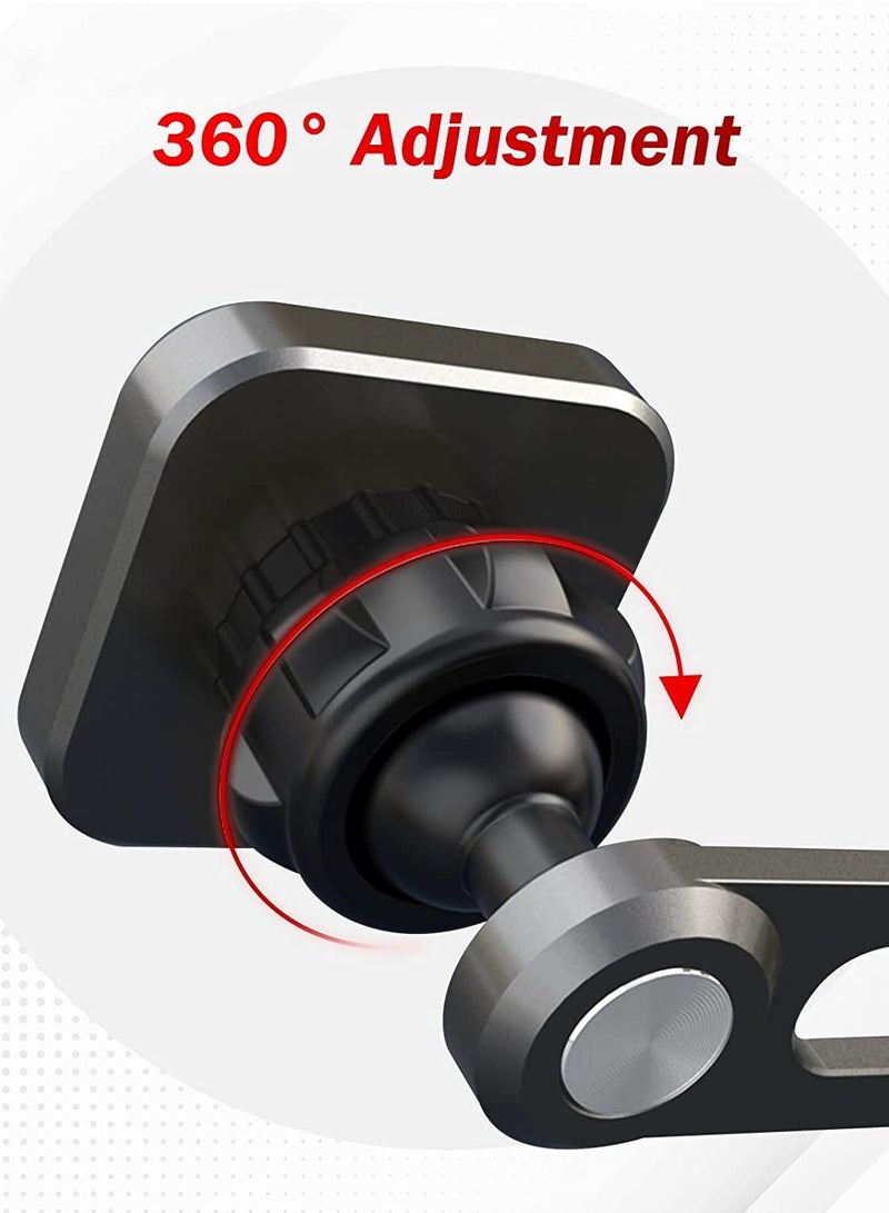 Excefore Car Magnetic Phone Holder Fit for Tesla Model 3/Y Auto Phone Mount Folding Hiddens Bracket Compatible With Magsafe Cellphone 360° Rotation Invisible Support Gift for Man Woman - Image 3