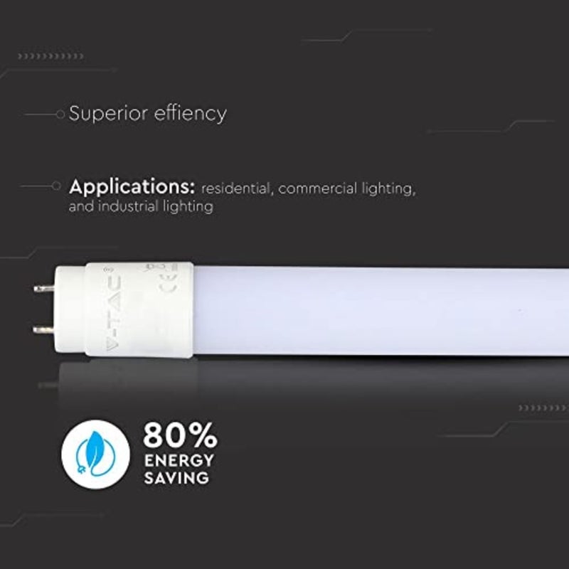 مجموعة من 5 - مجموعة ZoneLED - أنابيب LED 120 سم - T8 G13-18W 36W تحل محل أنابيب الغاز - الضوء الأبيض الطبيعي 4000K - 1600lm - زاوية الشعاع 160 درجة - Image 5