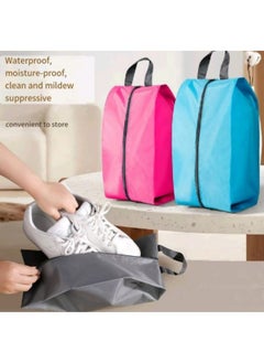 Generic Large Shoe Bag Waterproof Travel Shoe Bag Dustproof Shoe Cover Shoe Storage Bag Blue  - Image 2