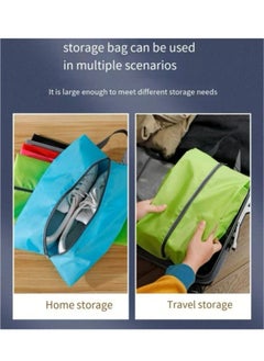 Generic Large Shoe Bag Waterproof Travel Shoe Bag Dustproof Shoe Cover Shoe Storage Bag Blue  - Image 5