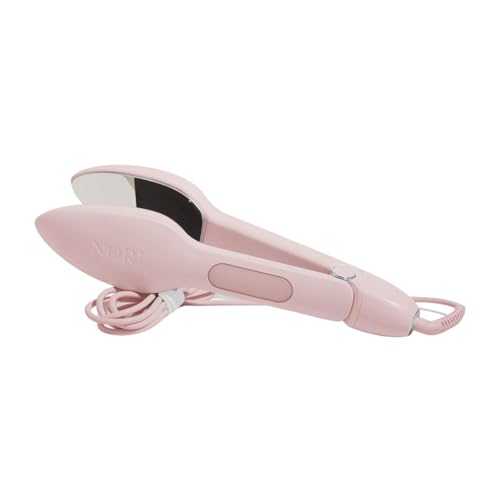 Nori Press Travel Steam Iron  Handheld Iron With Optional Steam Feature  No Ironing Board Required  Easy to Use w 6 Fabric Settings  Removes Wrinkles  User Manual Included Pink