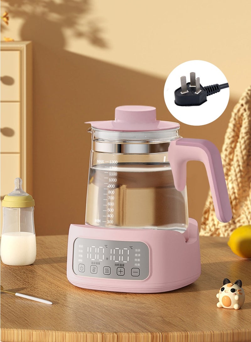 BEIRUI 1300ML Smart Milk Thermostat Glass Electric Kettle with 6 Temperature Control Presets Electric Tea Kettle for Office, Home Use - Image 1