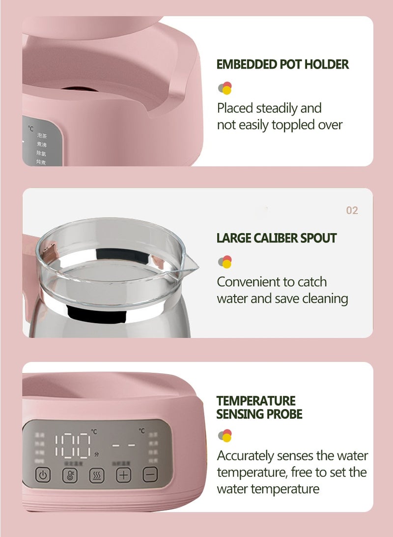 BEIRUI 1300ML Smart Milk Thermostat Glass Electric Kettle with 6 Temperature Control Presets Electric Tea Kettle for Office, Home Use - Image 5