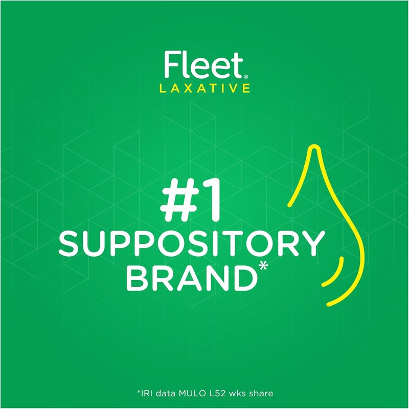 Fleet تحاميل الجلسرين الملينة للبالغين لعلاج الإمساك، وعاء ملين باللوفيرا، 50 قطعة - Image 5