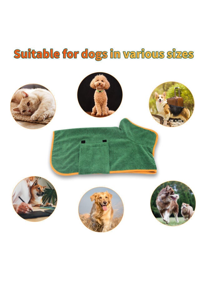 نيبمينينت منشفة روب استحمام للكلاب أخضر - Image 5